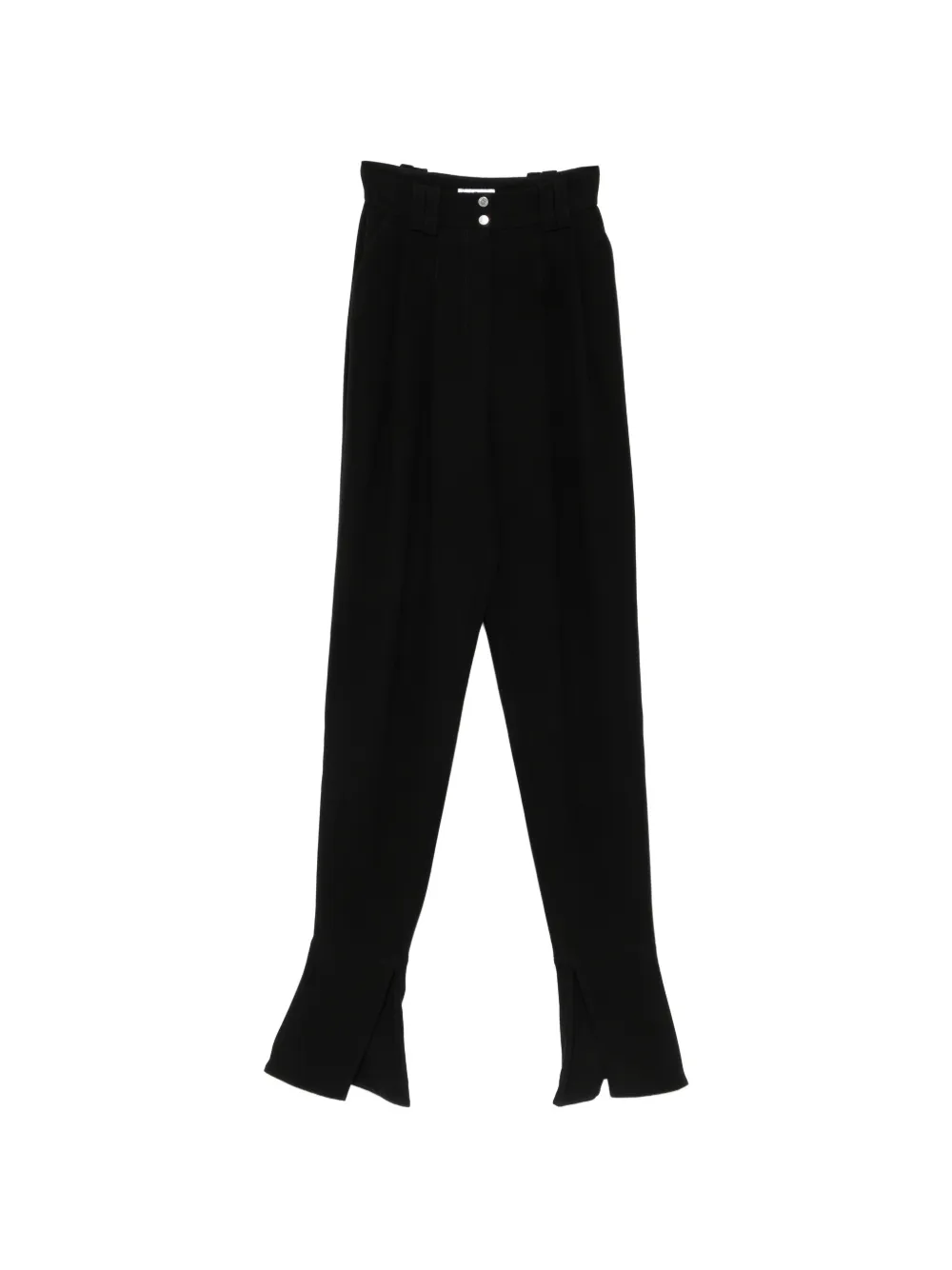 Vestiaire d'un Oiseau Libre Vector slit-hem trousers - Nero