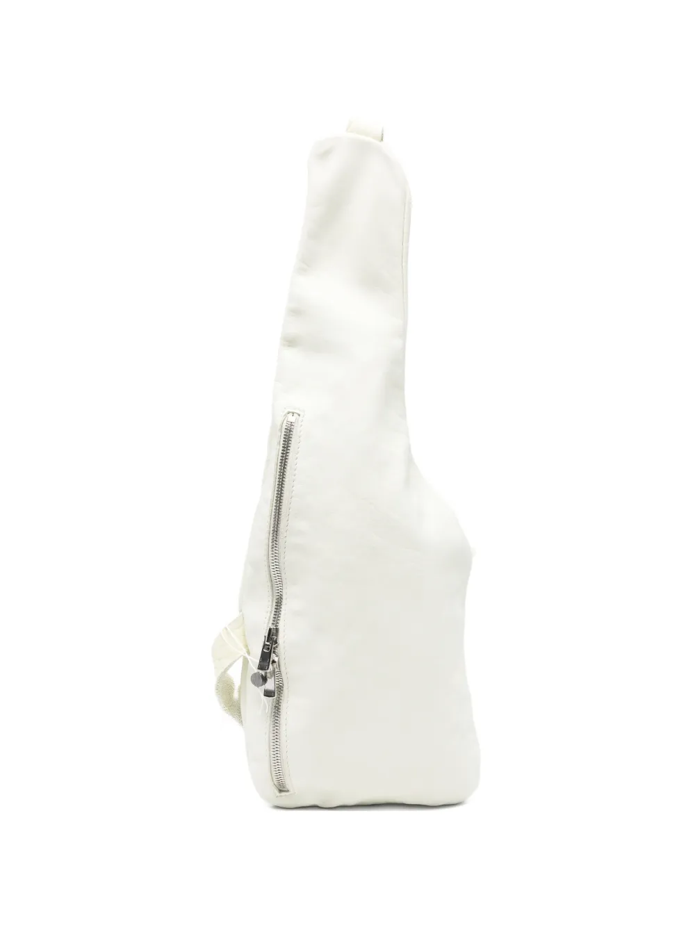 Guidi asymmetric leather backpack - Grün