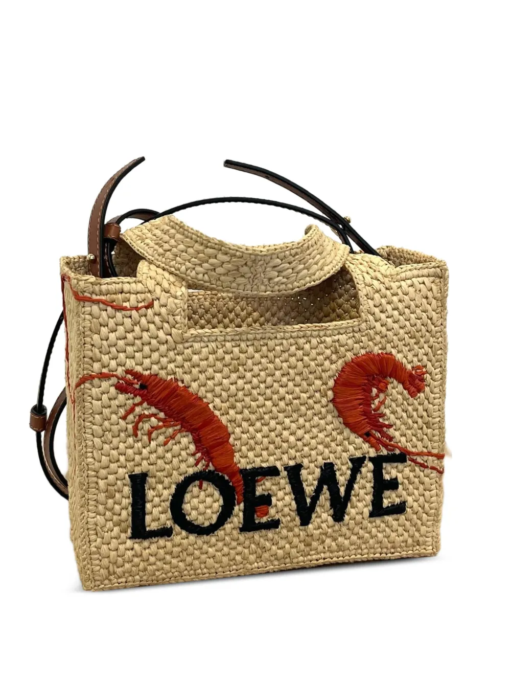 LOEWE Borsa tote Font con ricamo - Toni neutri