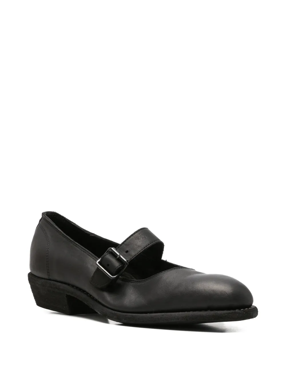 Guidi Loafers met gesp Zwart