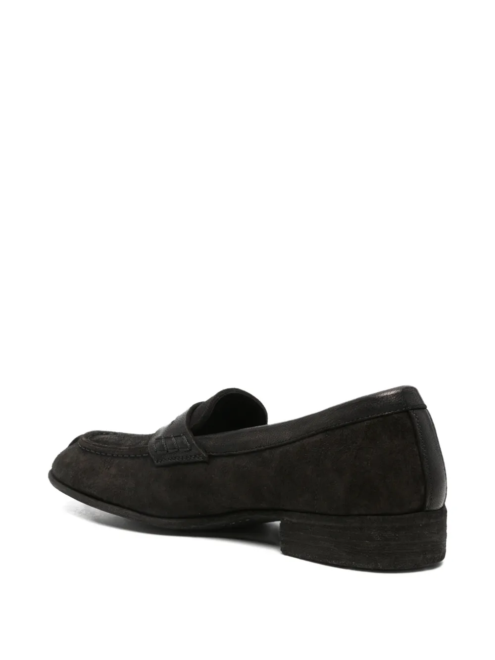 Guidi suede leather loafers Zwart