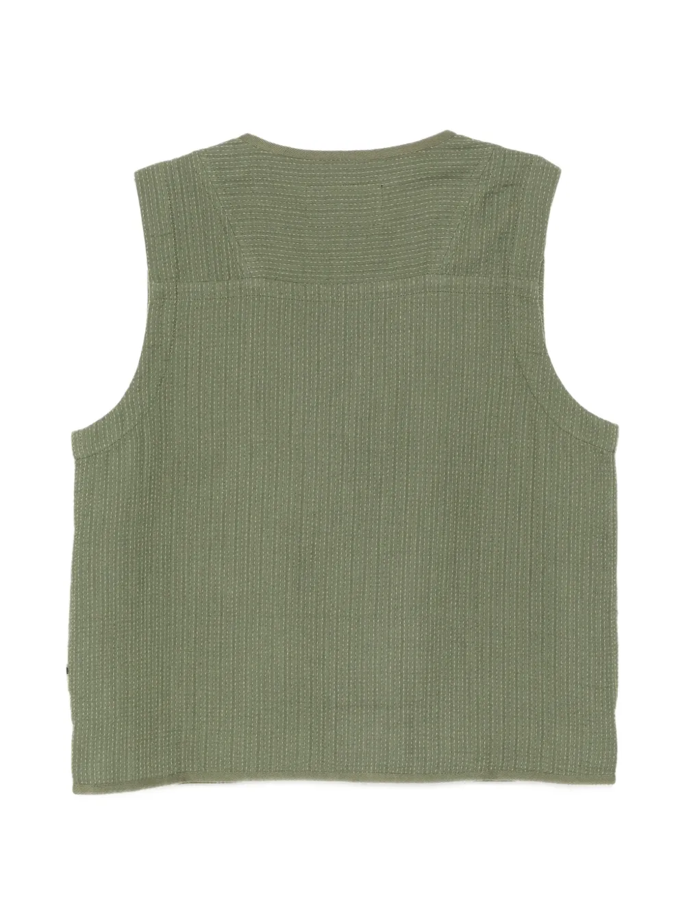 Maharishi Gilet met textuur en meerdere zakken Groen
