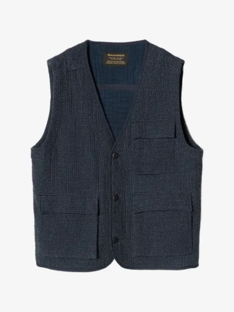 Maharishi chaleco utility con costuras Sashiko