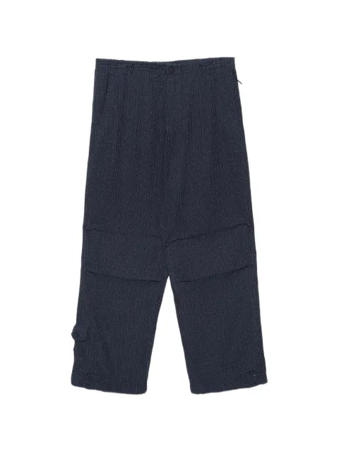 Maharishi Sashiko-stitched drawstring trousers