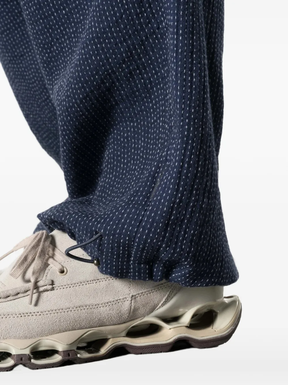 Maharishi Broek met trekkoord en stiksel Blauw