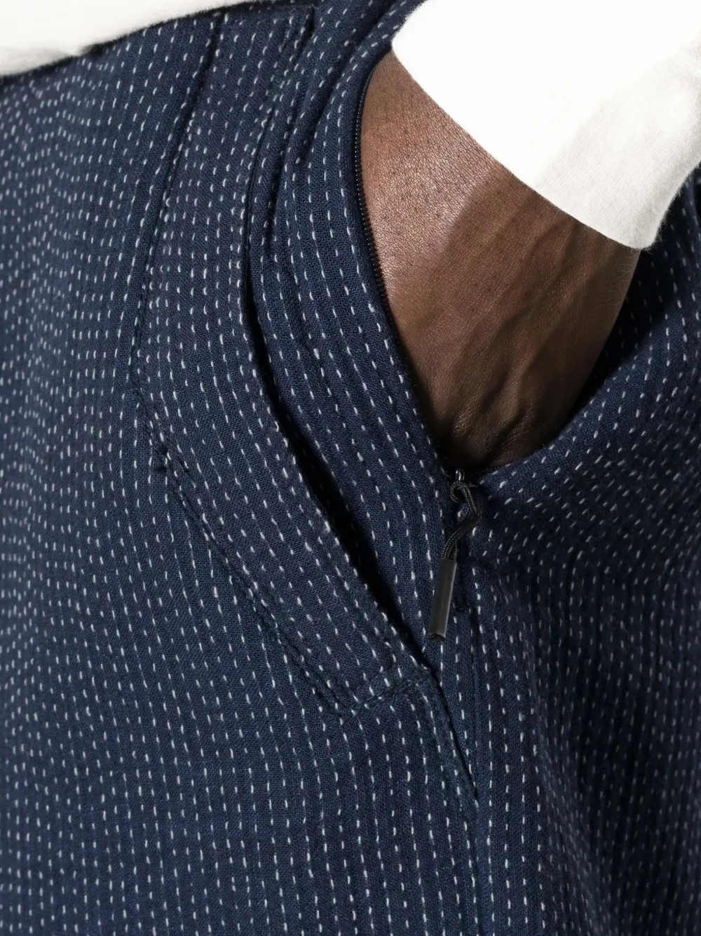 Maharishi Broek met trekkoord en stiksel Blauw