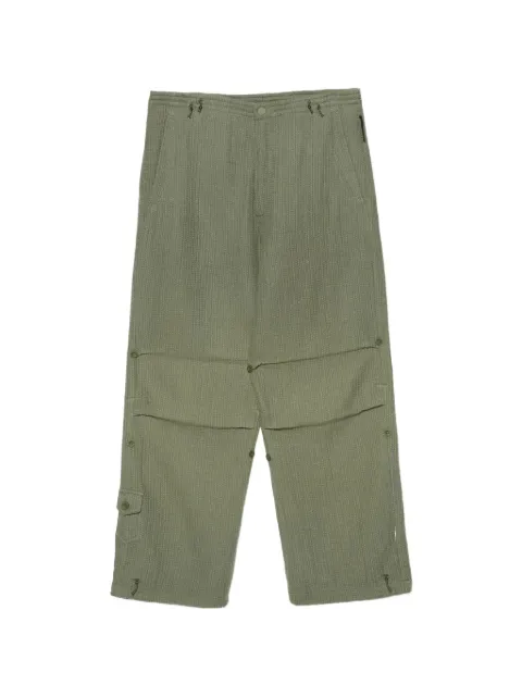 Maharishi Sashiko-stitched wide-leg trousers