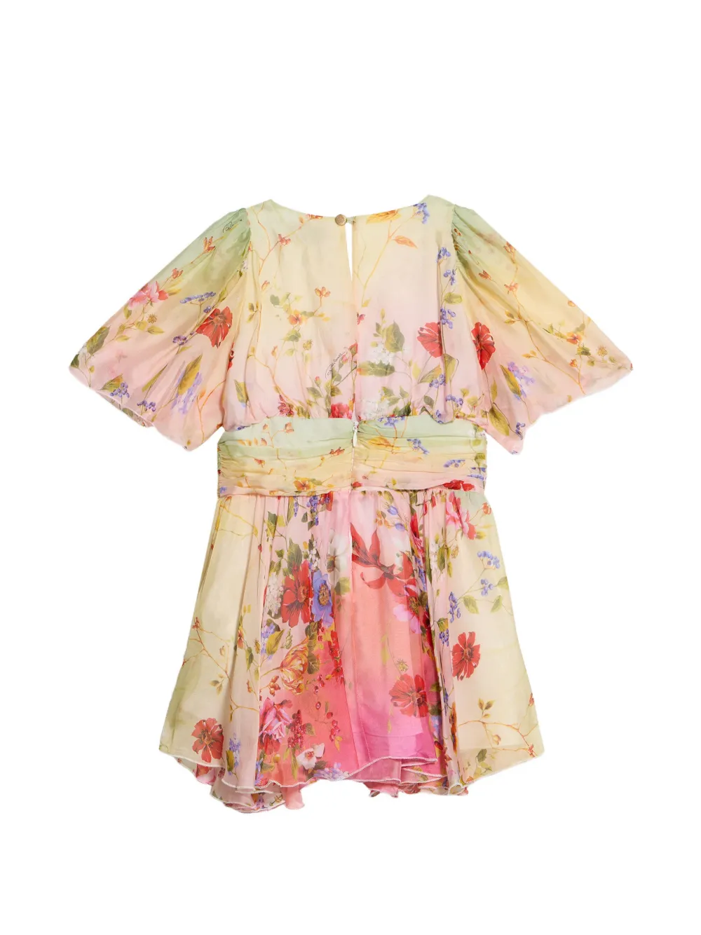 Roberto Cavalli Junior Miami jurk met bloemenprint Beige