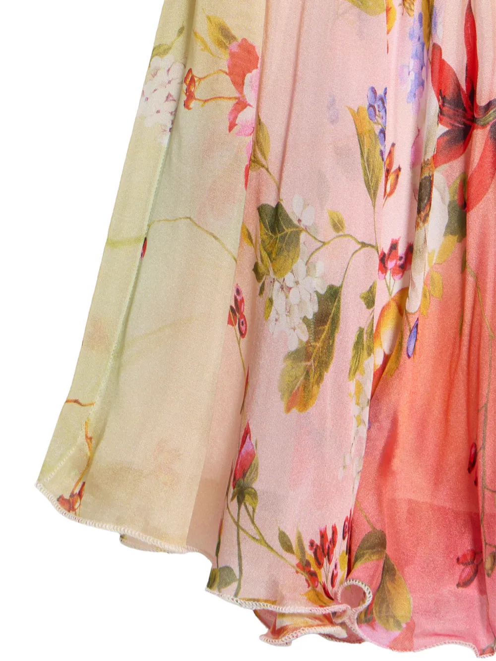 Roberto Cavalli Junior Miami jurk met bloemenprint Beige
