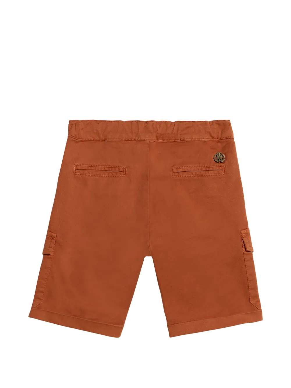 Roberto Cavalli Junior Shorts met logoplakkaat Bruin