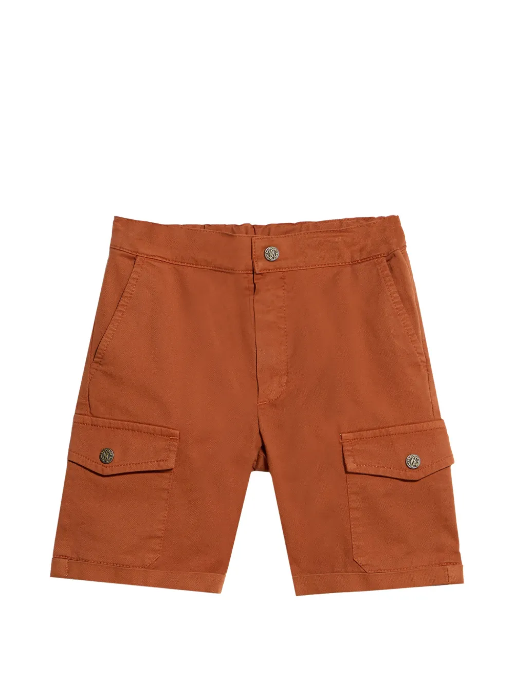 Roberto Cavalli Junior logo-plaque shorts - Marrone