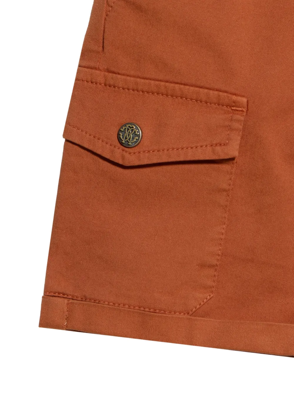 Roberto Cavalli Junior Shorts met logoplakkaat Bruin