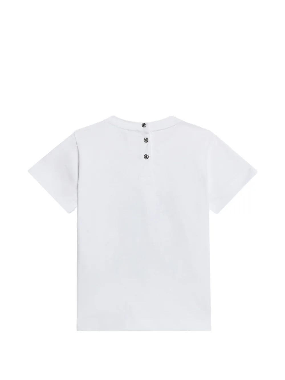Roberto Cavalli Junior T-shirt met tropische print Wit