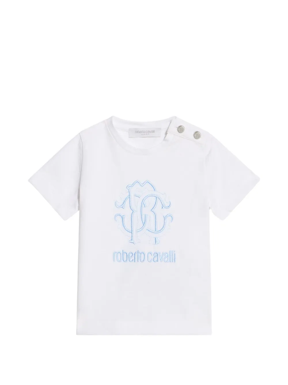 Roberto Cavalli Junior logo T-shirt - Bianco