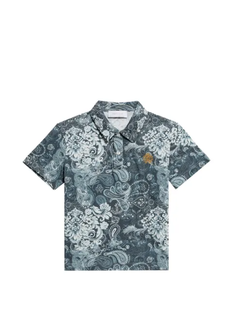 Roberto Cavalli Junior paisley-print polo shirt