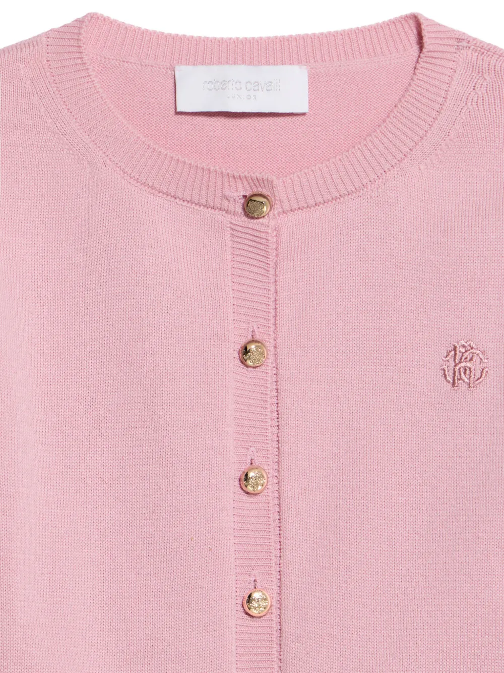 Roberto Cavalli Junior Vest met geborduurd logo Roze