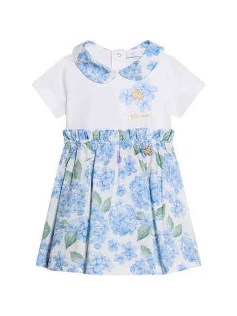 Roberto Cavalli Junior vestido con cuello Peter Pan