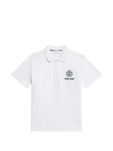 Roberto Cavalli Junior polo con logo bordado