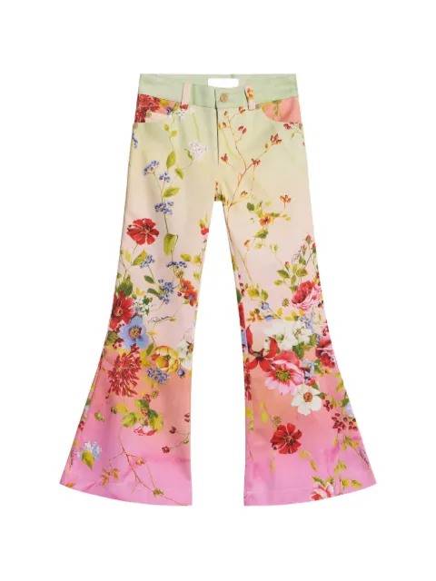 Roberto Cavalli Junior Miami Flowers-print trousers