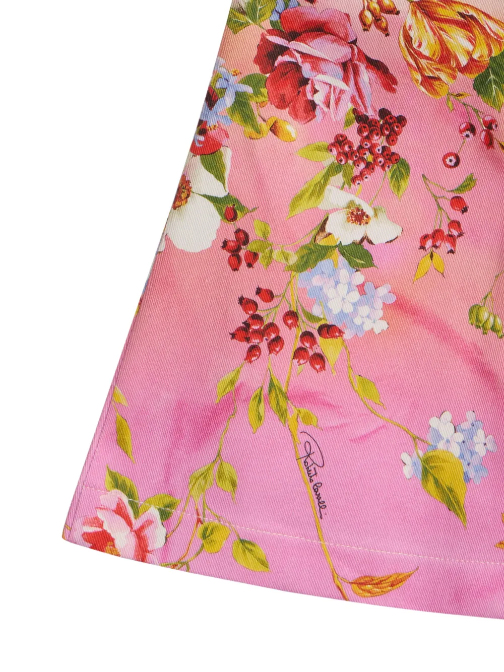 Roberto Cavalli Junior Miami broek met bloemenprint Beige