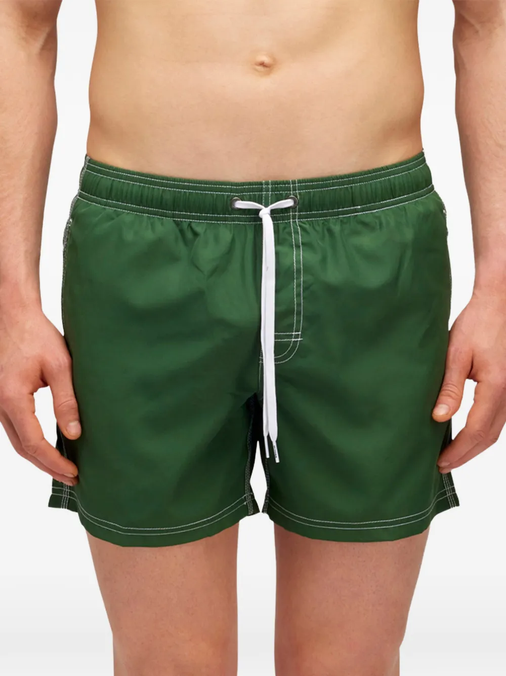 Sundek triple-stripe swim shorts - Verde