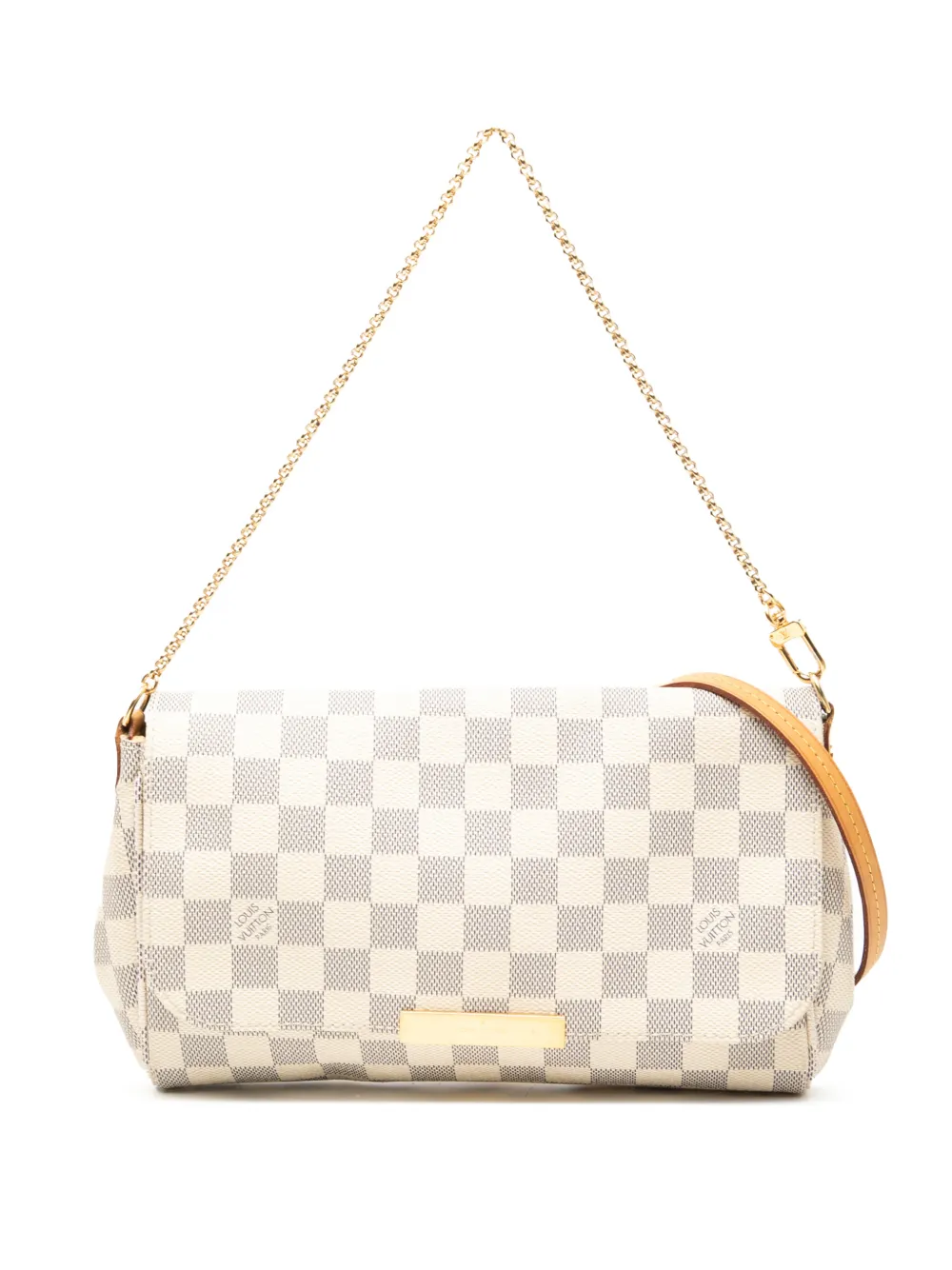 Louis Vuitton Pre-Owned 2014 Damier Azur Favorite MM satchel - Bianco