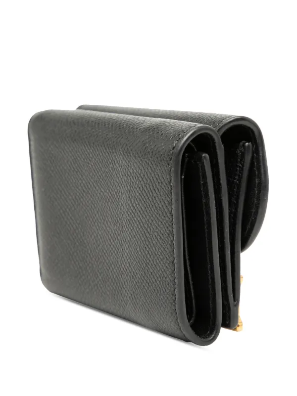 Christian Dior 三つ折り財布　レザー Christian Dior Pre-Owned 2020-2026 三つ折り財布 | ブラック