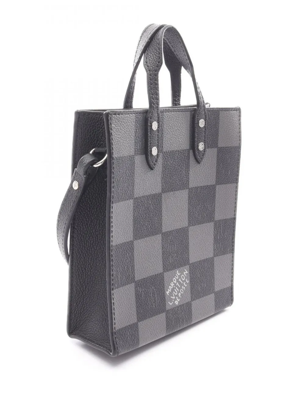 Louis Vuitton Pre-Owned 2010-2026 Damier Checkerboard Sac Plat XS satchel - Nero