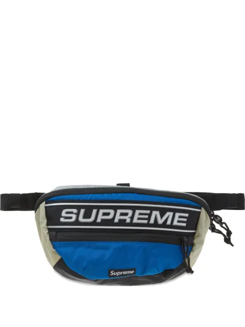 Supreme logo-print panelled belt bag