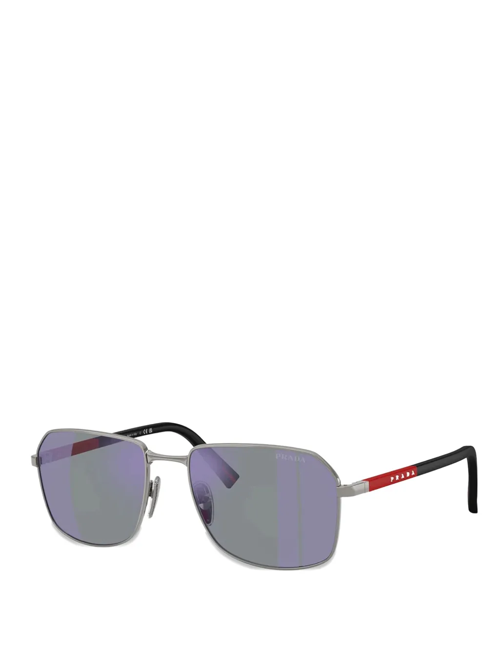 Prada Linea Rossa logo-detail sunglasses - Argento