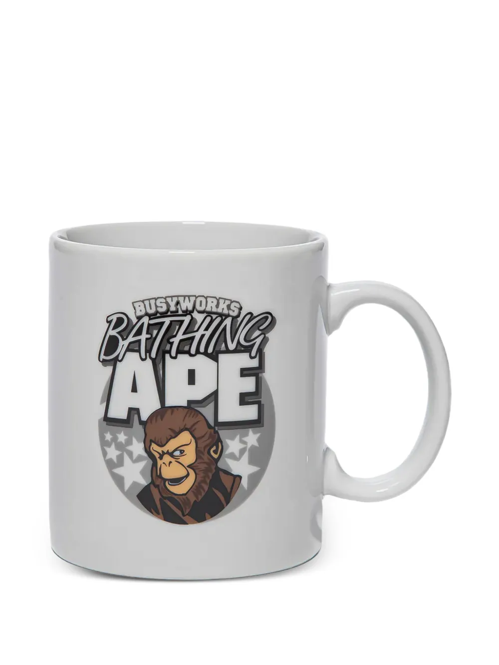 A BATHING APE® Busyworks logo-print mug - Bianco