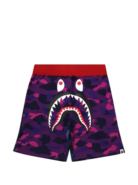 A BATHING APE® Crazy Camo Shark shorts