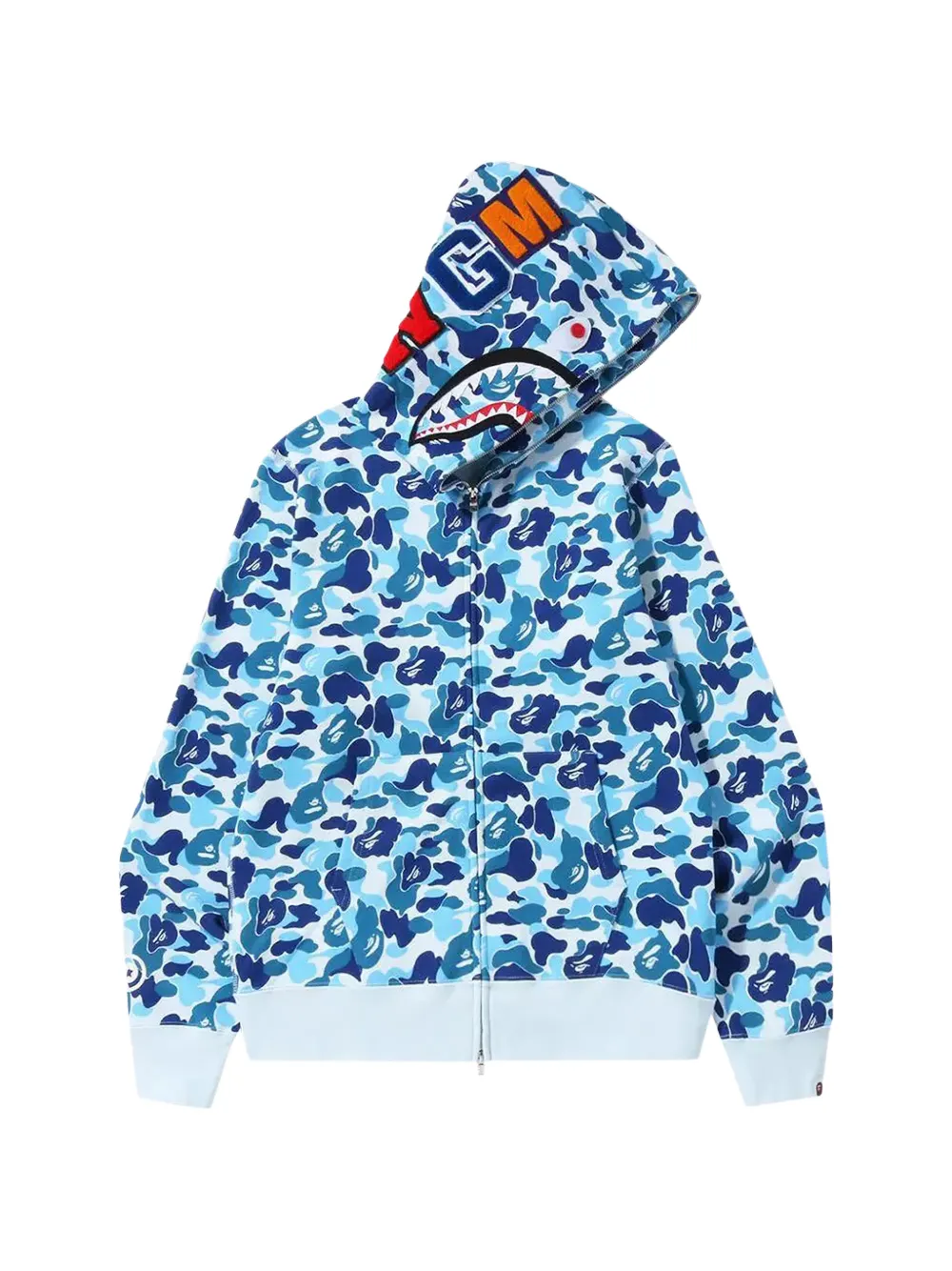 A BATHING APE® ABC Camo Shark hoodie - Blau