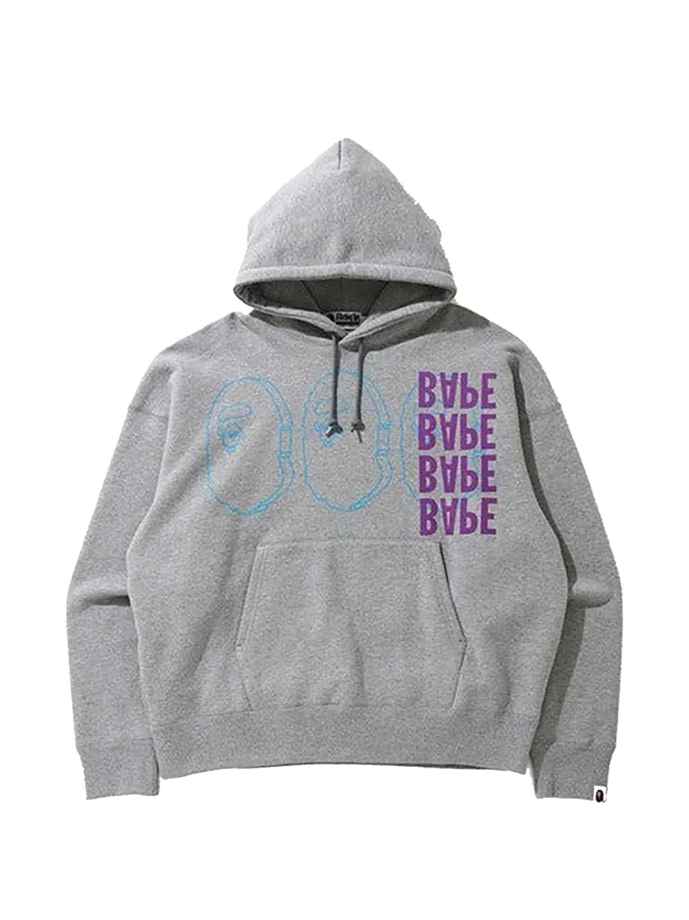 A BATHING APE® multi-print hoodie - Grigio