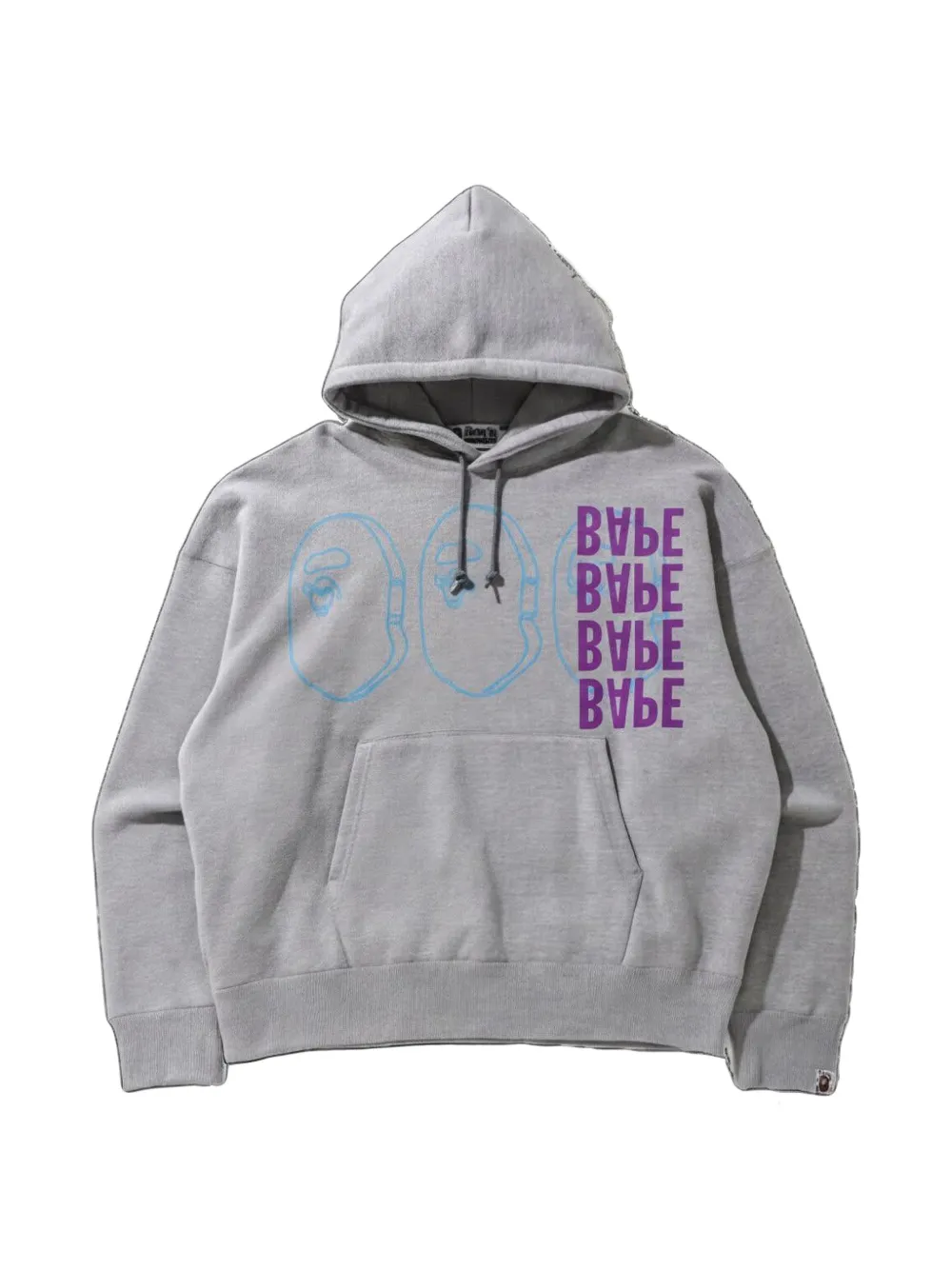 A BATHING APE® multi-print hoodie - Grigio