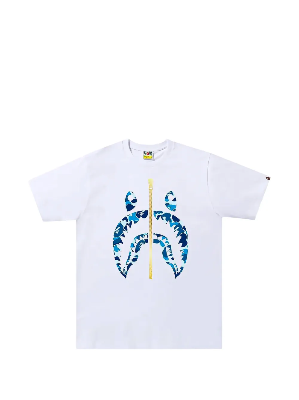 A BATHING APE T-shirt met camouflageprint Wit