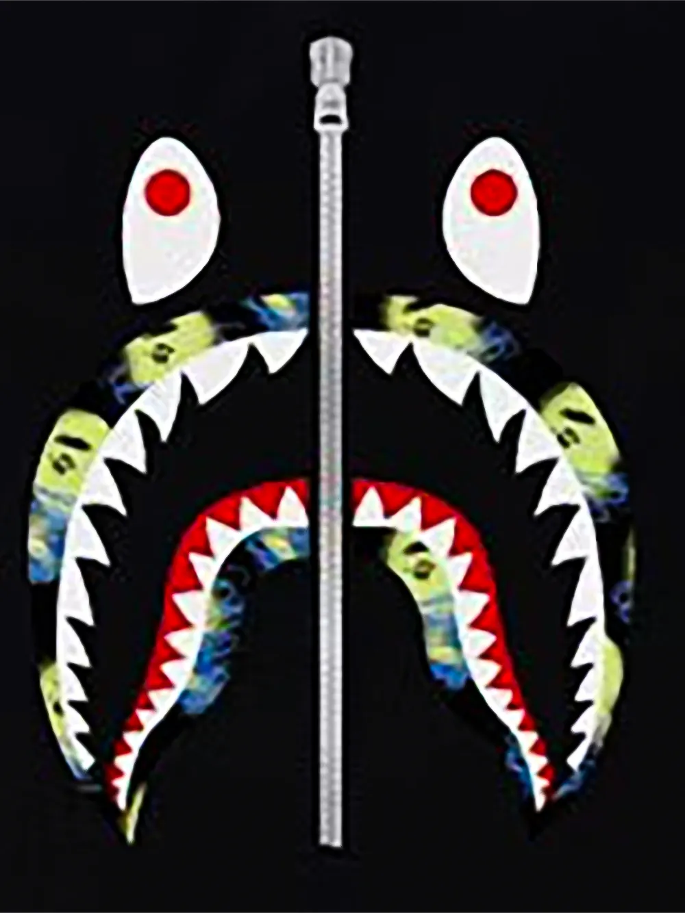 A BATHING APE T-shirt met print Zwart