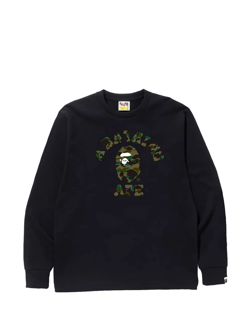 A BATHING APE® 1St Camo College sweatshirt - Schwarz