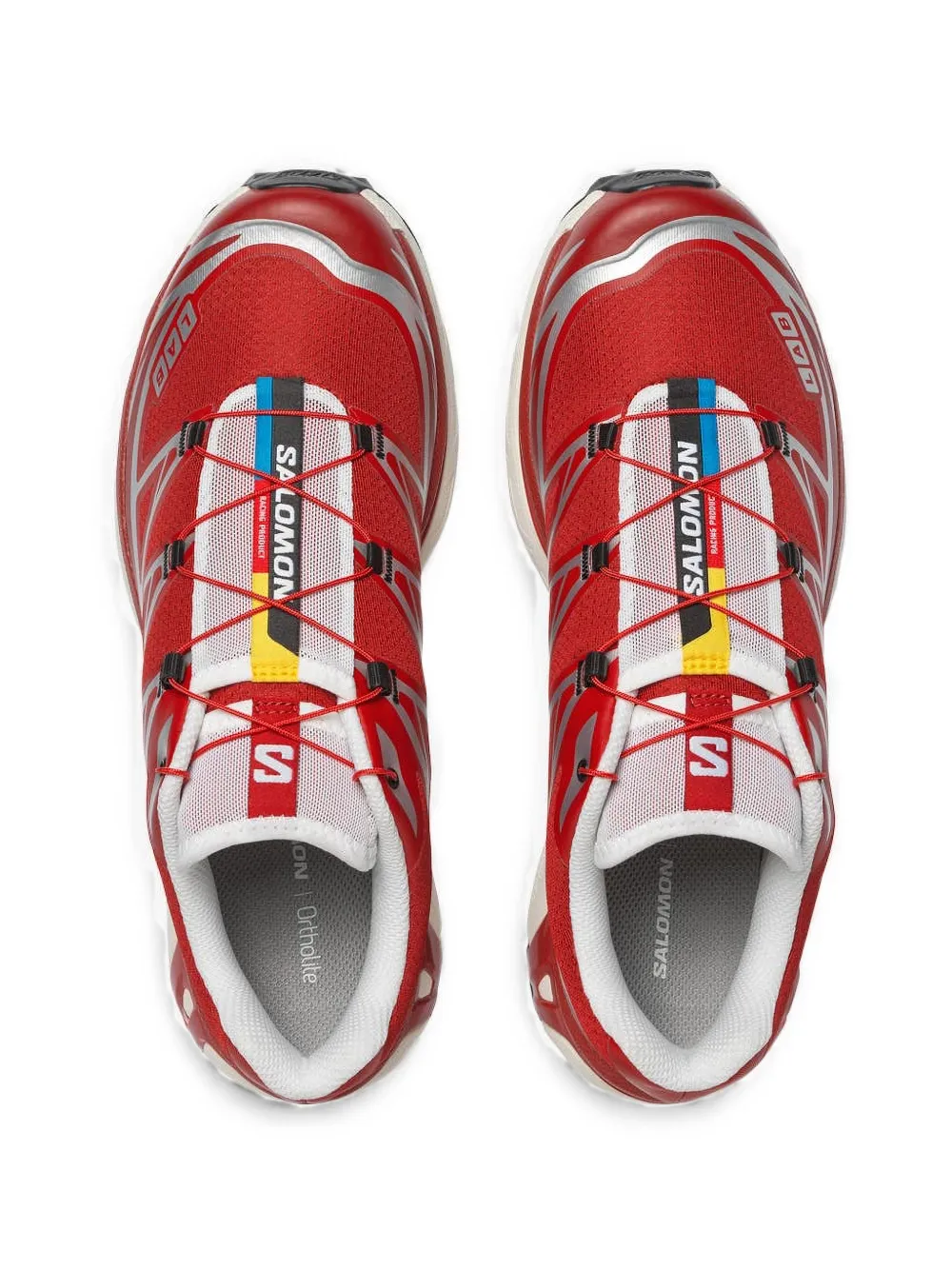 Salomon XT-6 lace-up sneakers Rood