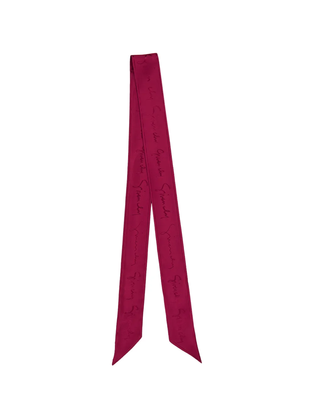 Givenchy logo-print scarf - Rosso