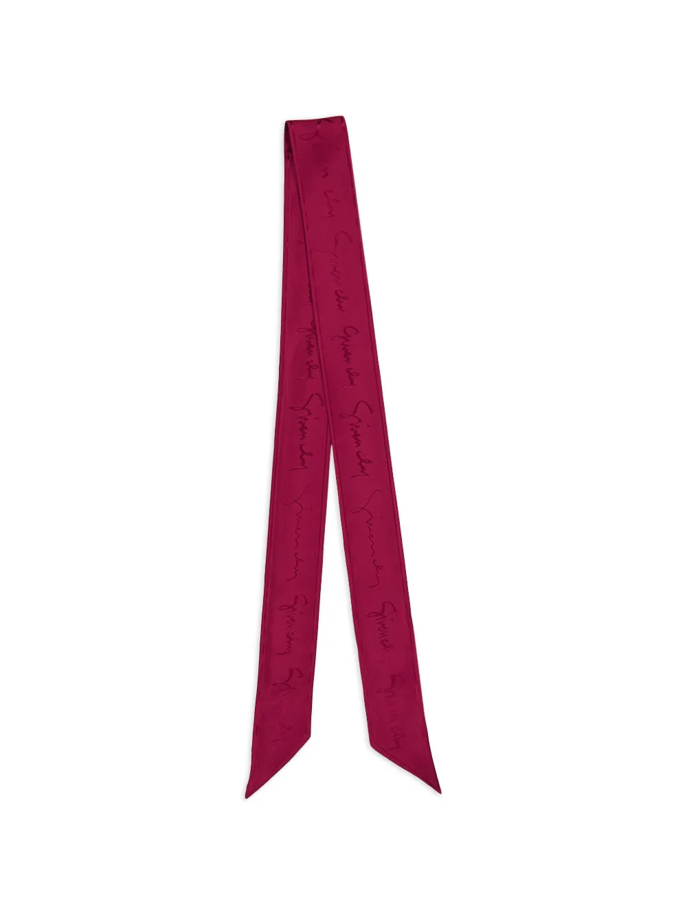 Givenchy logo-print scarf - Rosso