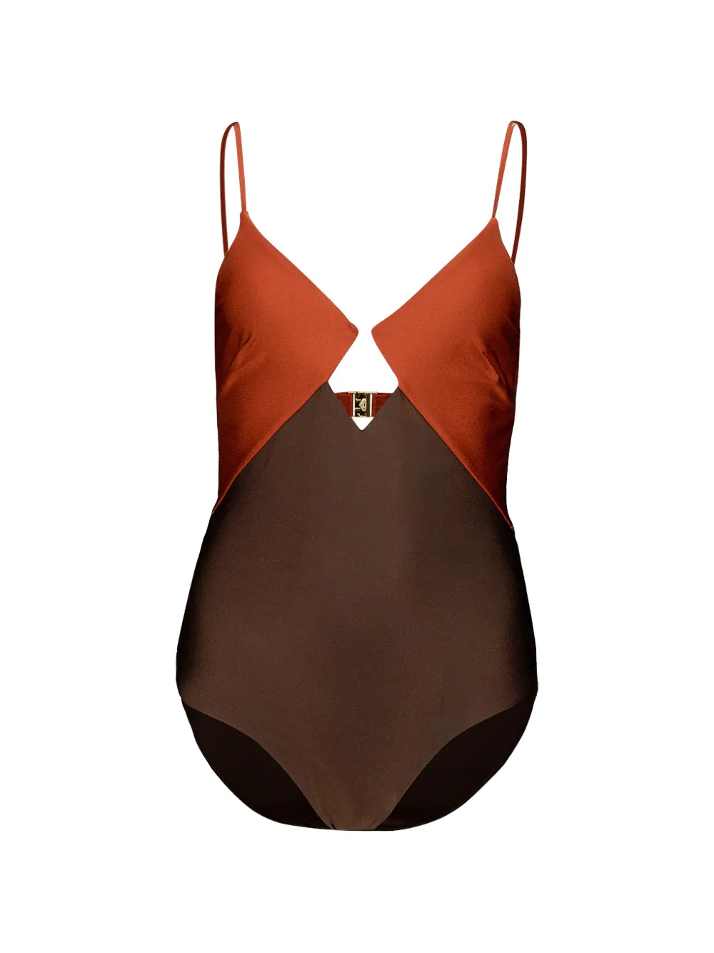 ZIMMERMANN Aster cut-out swimsuit - Marrone