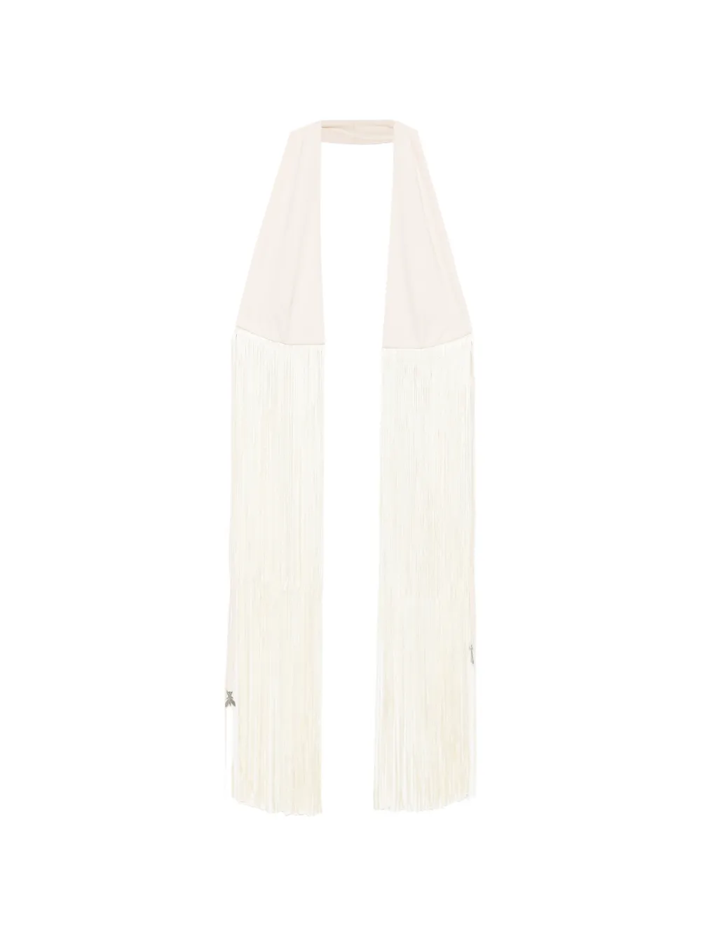 Patrizia Pepe fringed halter-neck top - Nude