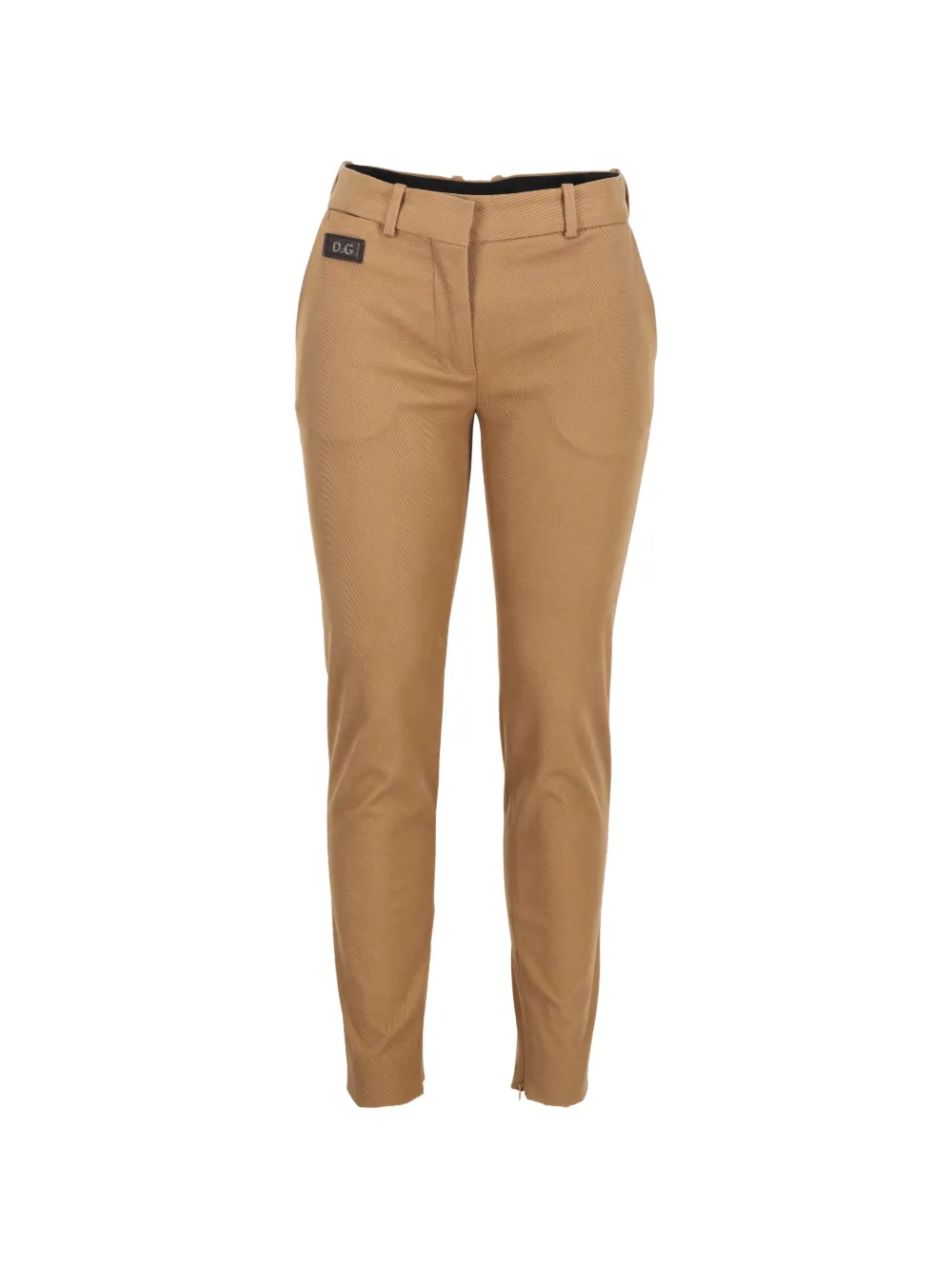 Dolce & Gabbana Pre-Owned logo-patch trousers - Toni neutri