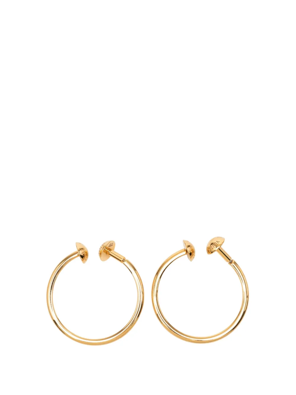 Louis Vuitton Pre-Owned 2017 Gold Plated Creole Stud Loop Push Back Earrings costume earrings