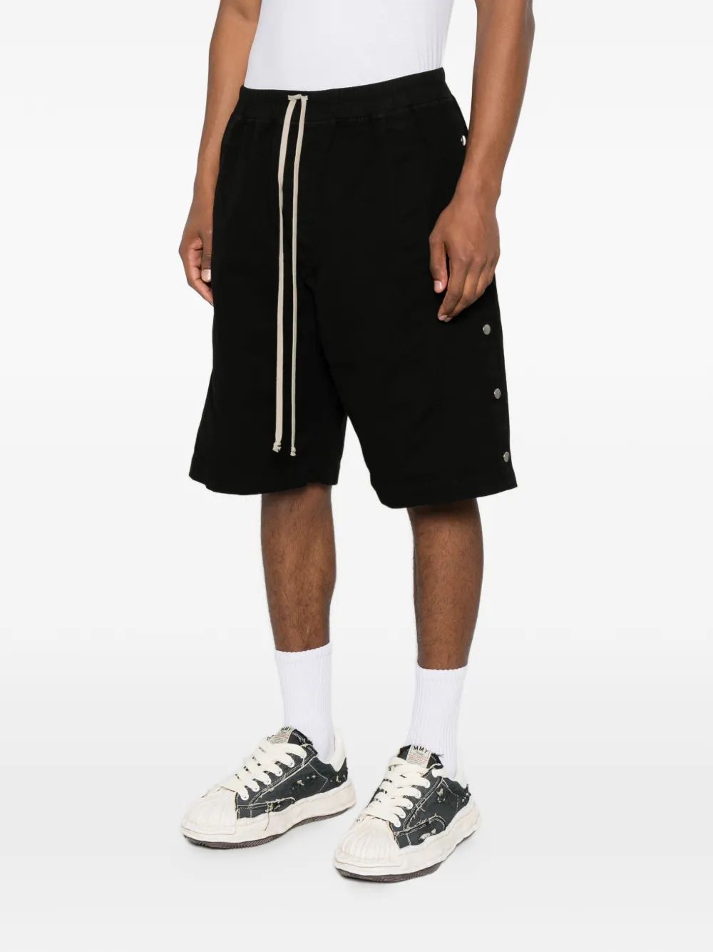 Rick Owens DRKSHDW Wide Pusher ショートパンツ | ブラック | FARFETCH JP