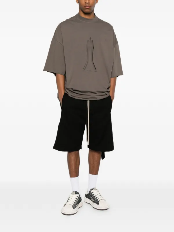 Rick Owens DRKSHDW Wide Pusher ショートパンツ | ブラック | FARFETCH JP