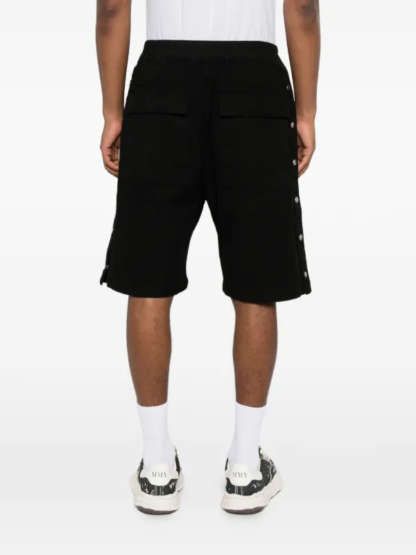 DRKSHDW ファウンショーツ Rick Owens DRKSHDW Wide Pusher ショートパンツ | ブラック | FARFETCH JP