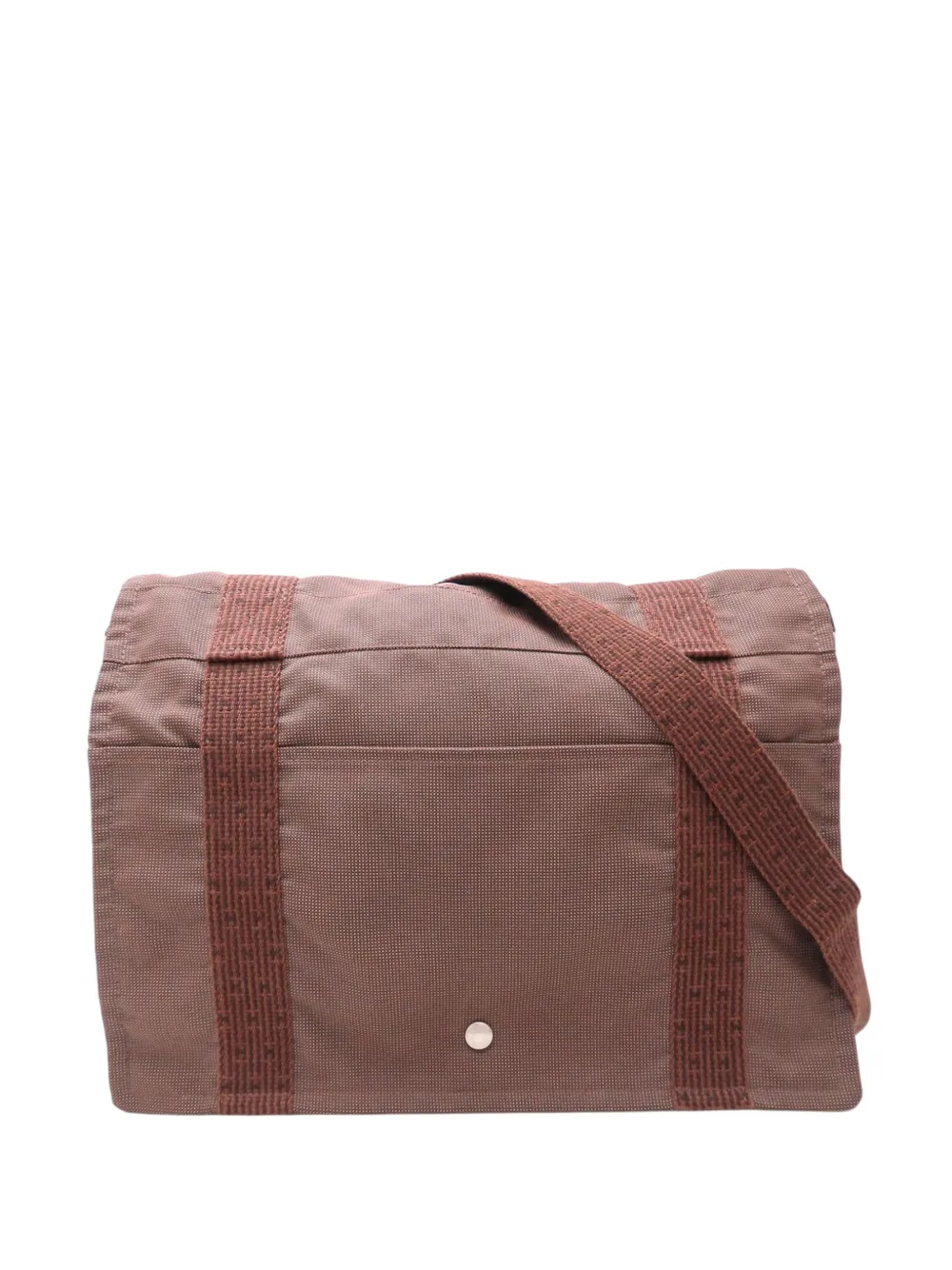 Hermès Pre-Owned 1990-2010 Canvas Herline Besace GM crossbody bag - Marrone