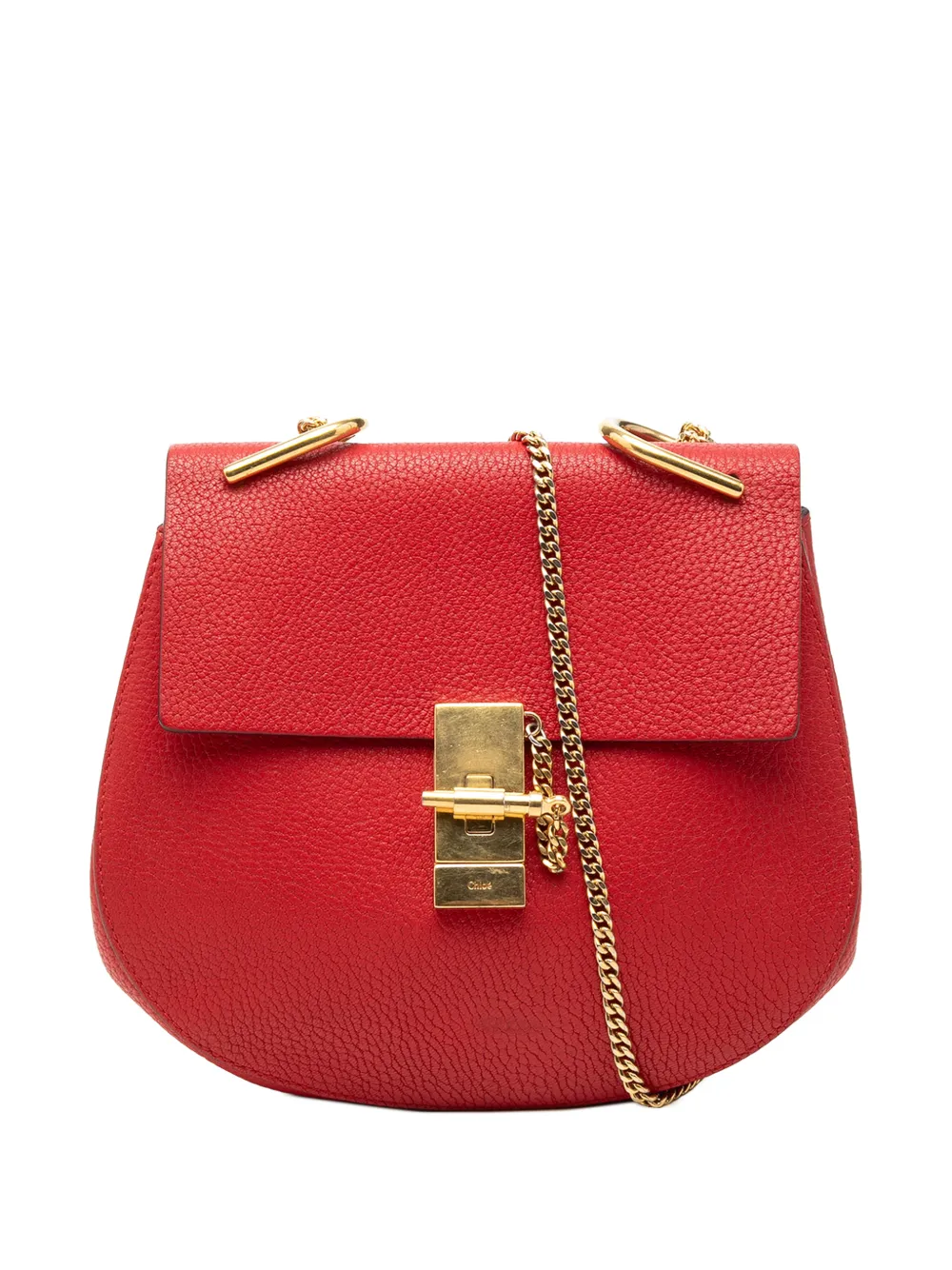 Chloé Pre-Owned 2016 Small Leather Drew crossbody bag - Rosso